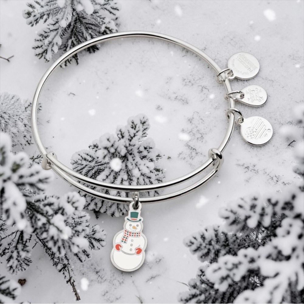 ⛄️ALEX AND ANI⛄️Charity by Design Color Infusion Snowman Bangle Bracelet/NWT